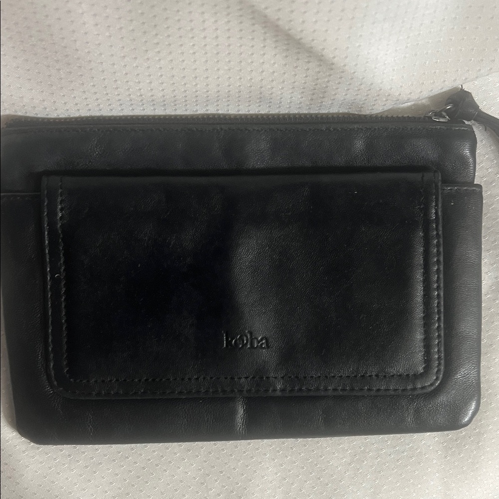Kooba Black Leather Clutch